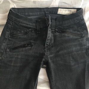 rag & bone black denim jeans